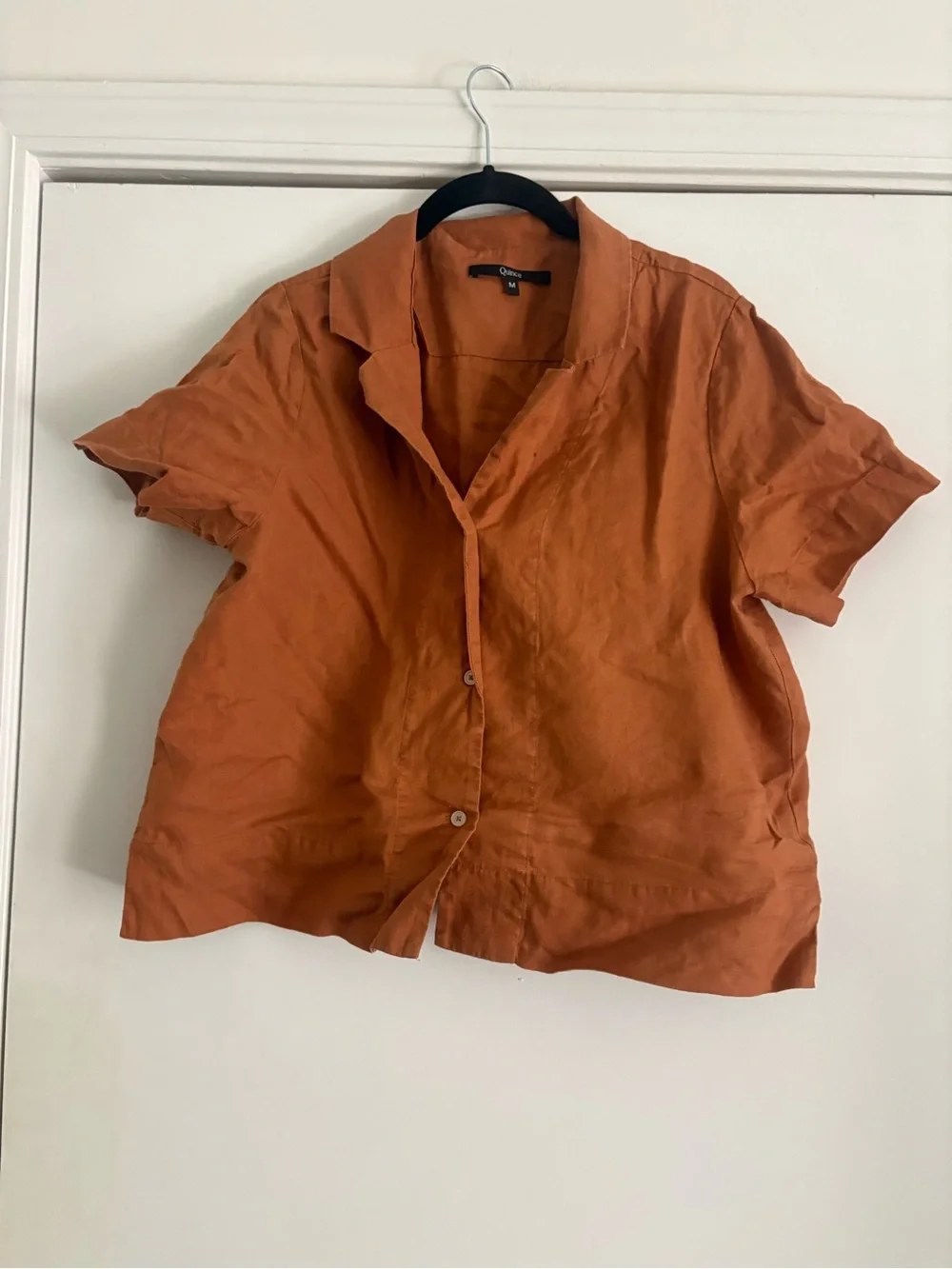 Quince 100 percent linen terracotta set